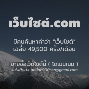 ขายโดเมนเนม เว็บไซต์.com